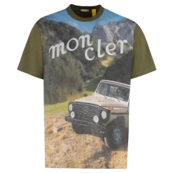 Baumwoll-T-Shirt mit Rundhalsausschnitt