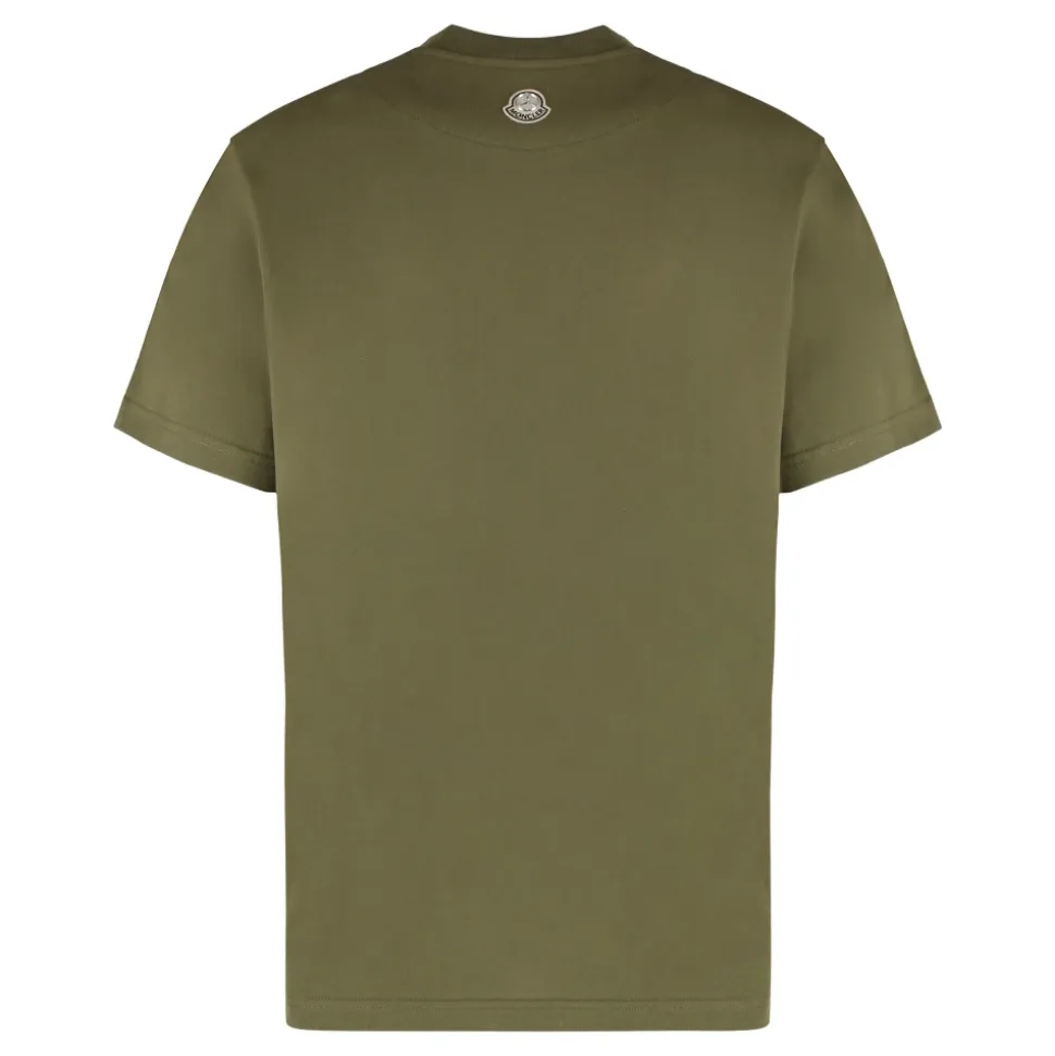 Baumwoll-T-Shirt mit Rundhalsausschnitt