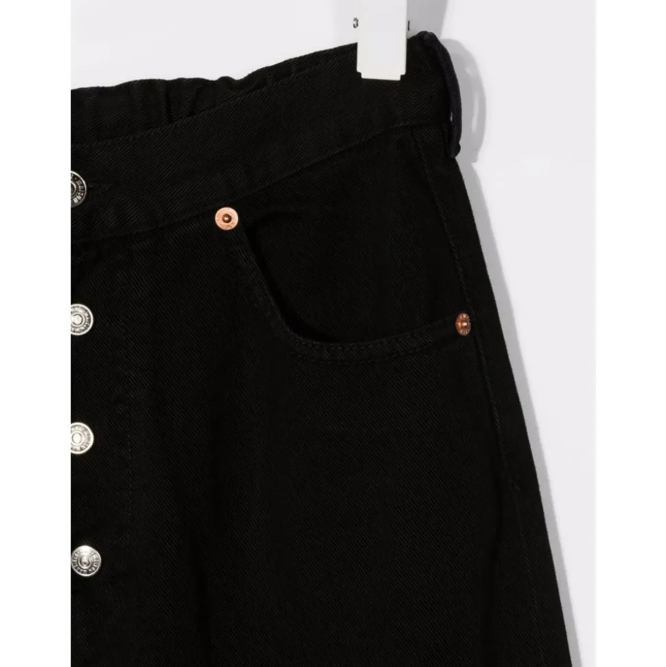 Baumwollweite Bein Jeans für Mädchen