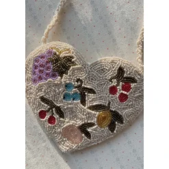 Beaded Heart Bag