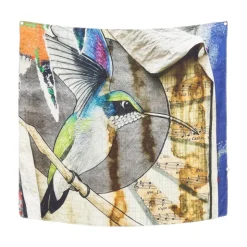 Bedruckter Seidenfoulard