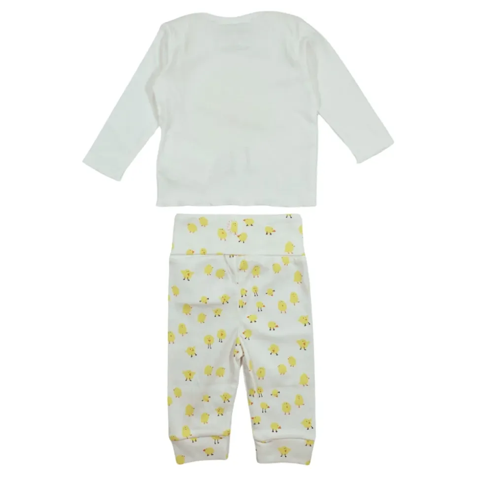 Bedrucktes Baumwoll-Pyjama-Set