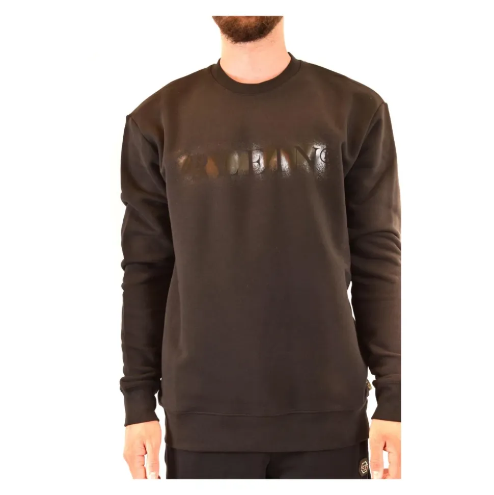 Bedrucktes Langarm-Sweatshirt mit Rundhalsausschnitt