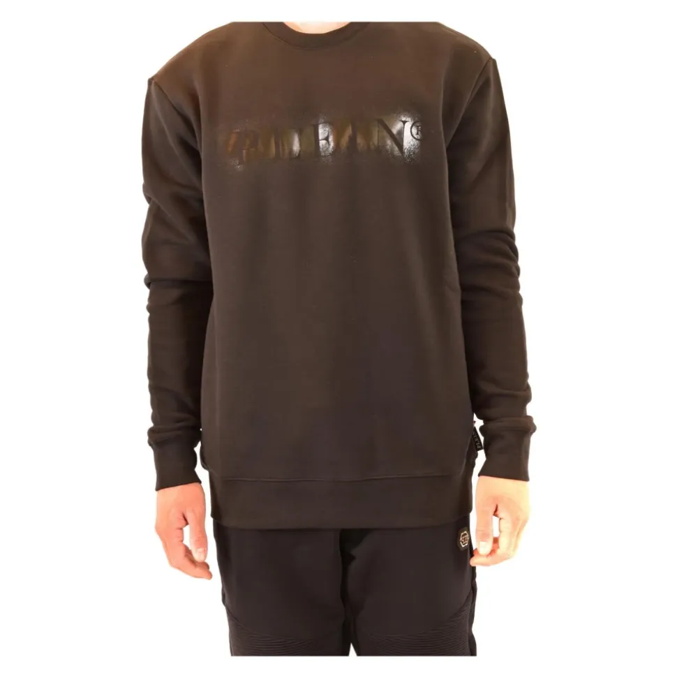 Bedrucktes Langarm-Sweatshirt mit Rundhalsausschnitt