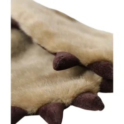 Beige Gestrickte Pelz Handgelenkshandschuhe