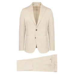 Beige Kleid Jacke mit Logo
