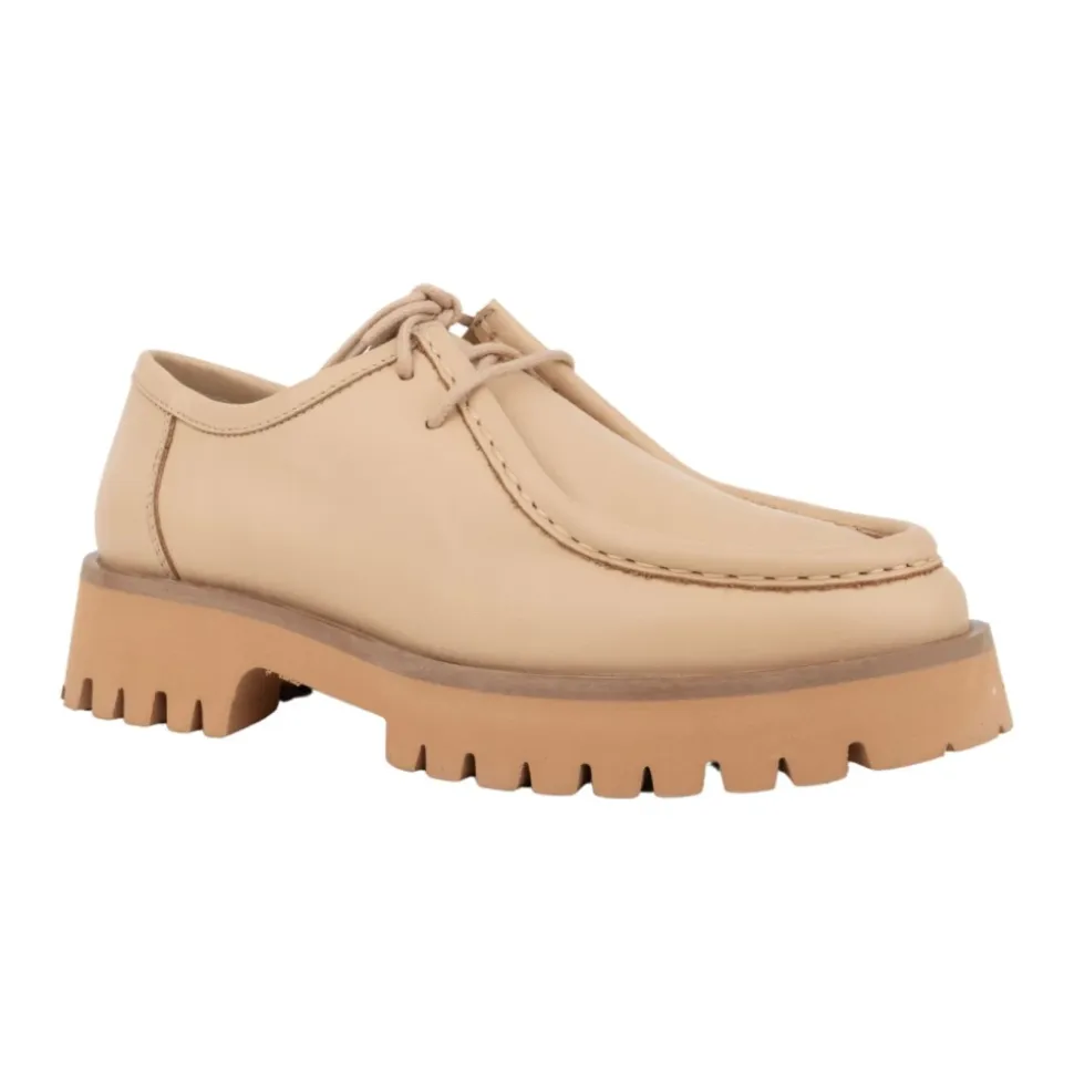 Beige Loafers mit Gummisohle