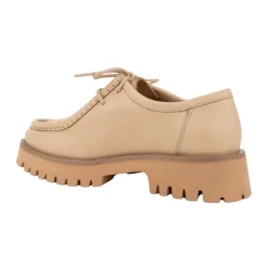 Beige Loafers mit Gummisohle