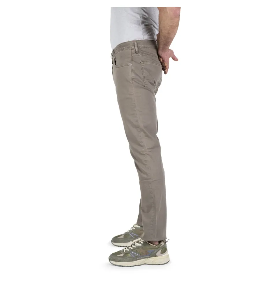 Beige 5-Pocket Herrenhose