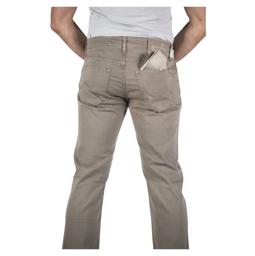 Beige 5-Pocket Herrenhose