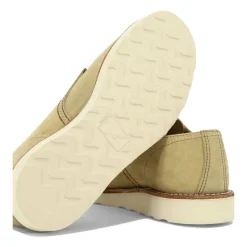 Beige Wildleder Oxford Schnürschuhe