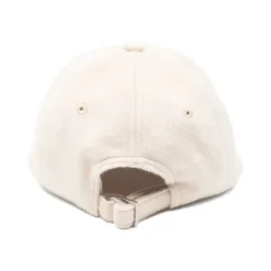 Beiger Wollfilz bestickter Logo Hut