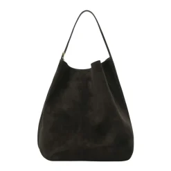 Belted Suede Tote