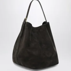 Belted Suede Tote