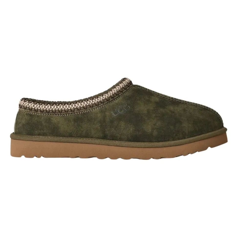Bequeme Wildleder Hausschuhe in Burnt Olive