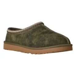 Bequeme Wildleder Hausschuhe in Burnt Olive