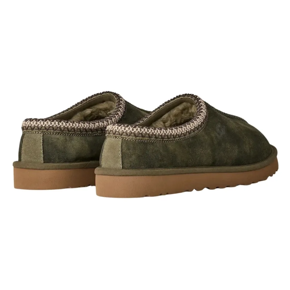 Bequeme Wildleder Hausschuhe in Burnt Olive