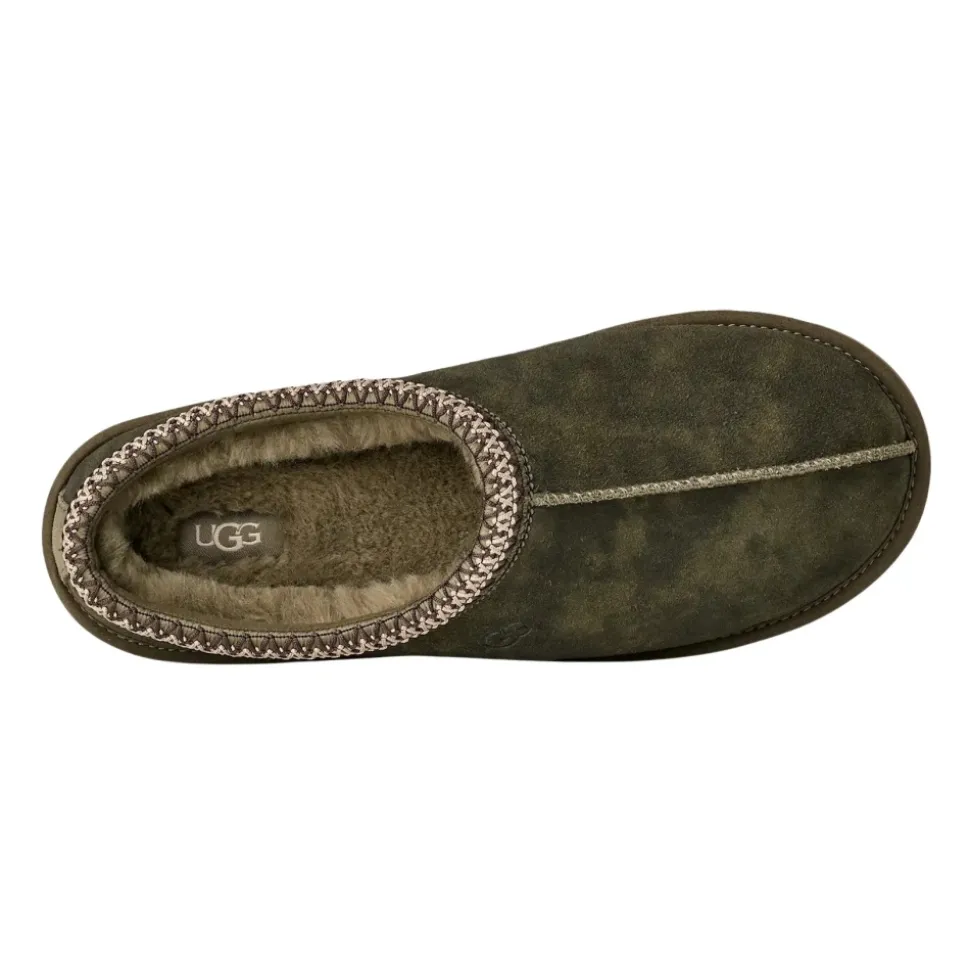 Bequeme Wildleder Hausschuhe in Burnt Olive