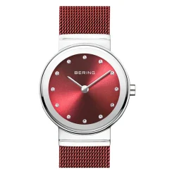 Bering Damen Armbanduhr Classic rot 10126-303