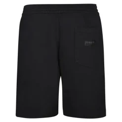 Bermuda-Shorts aus Fleece mit Ripsbandbesatz