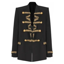 Bestickte Jacke aus Crêpe