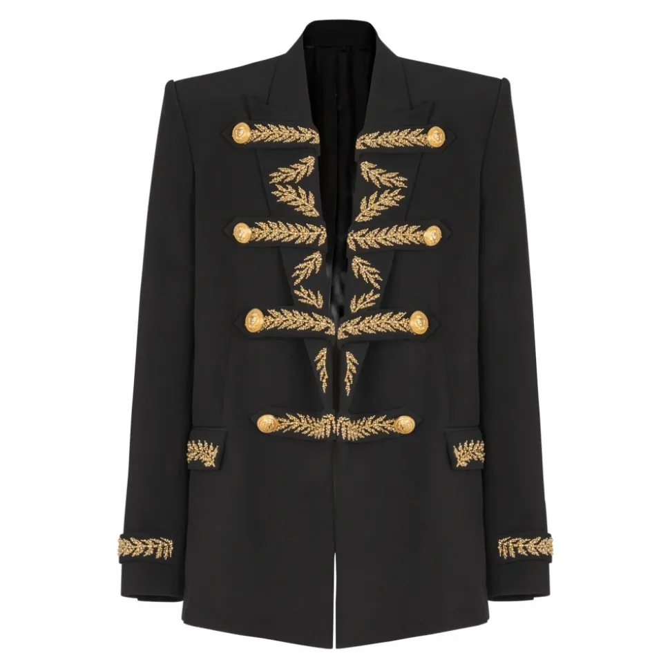 Bestickte Jacke aus Crêpe