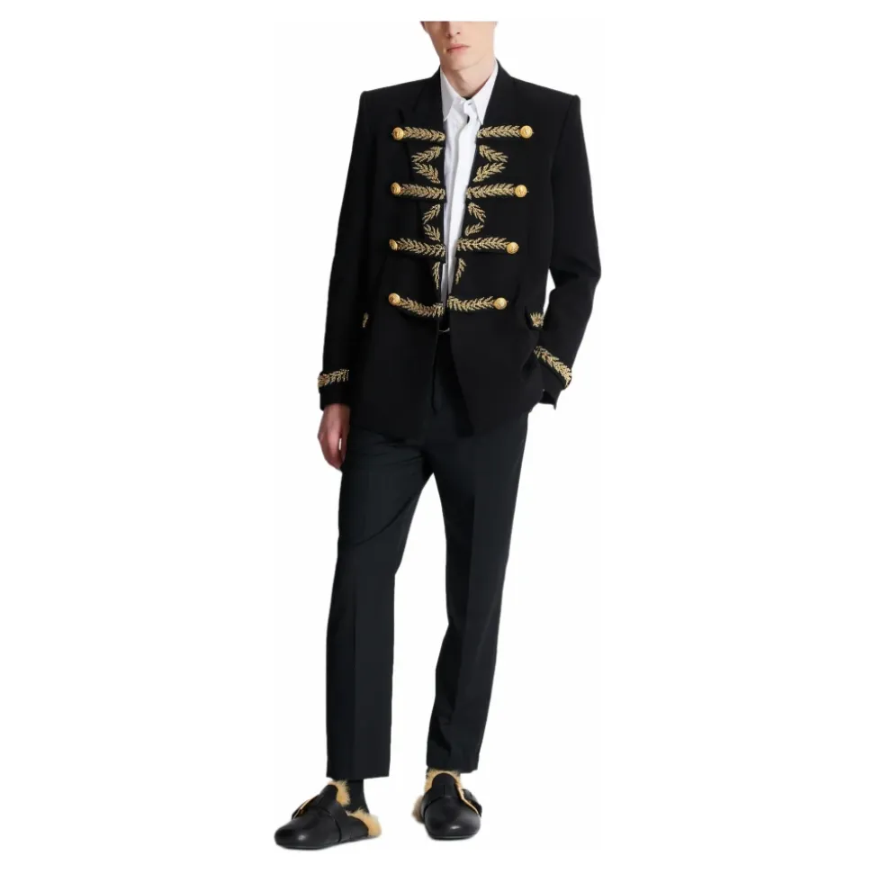 Bestickte Jacke aus Crêpe