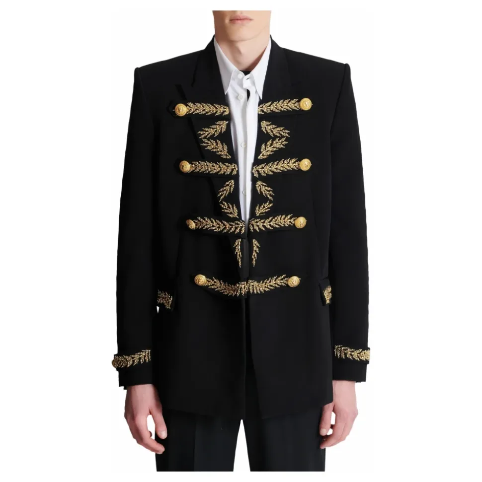 Bestickte Jacke aus Crêpe