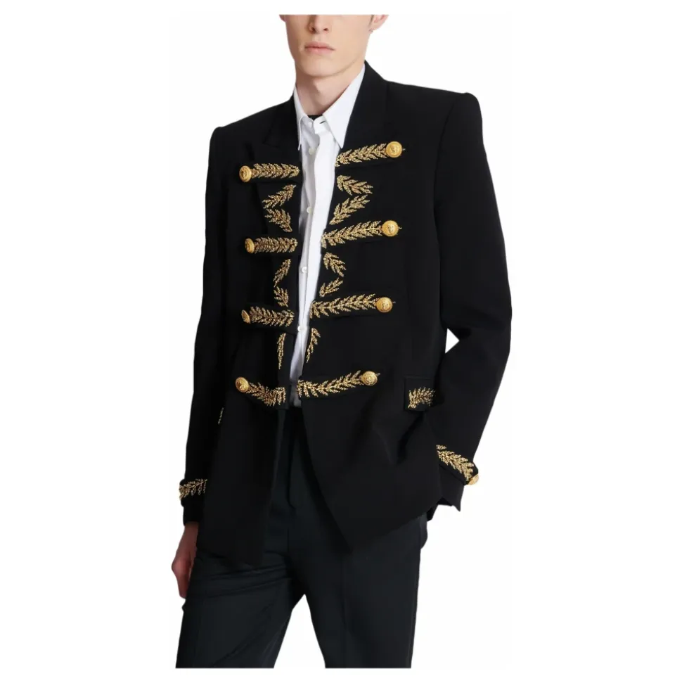 Bestickte Jacke aus Crêpe
