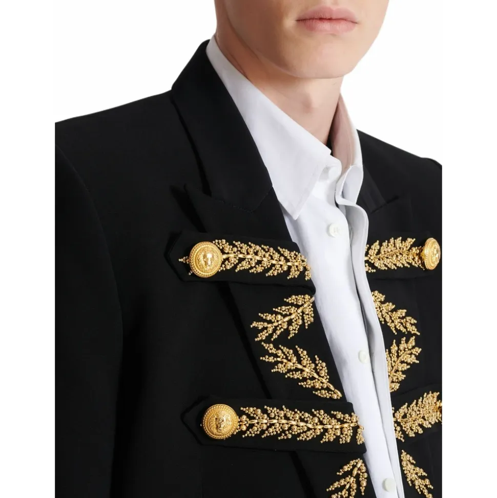 Bestickte Jacke aus Crêpe