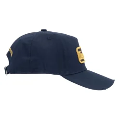 Bestickte Logo Baseball Cap Distressed Schirm