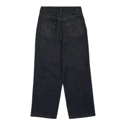 Bestickte Navy Blue Kinderjeans