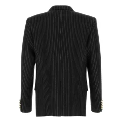 Bestickter Blazer aus Wollmischung
