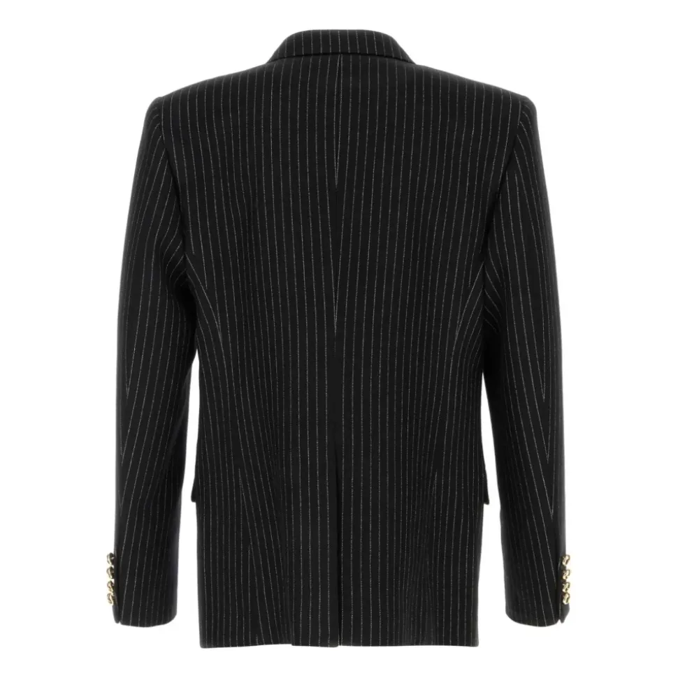Bestickter Blazer aus Wollmischung
