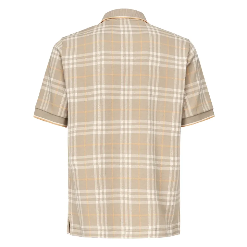 Bestickter Logo Baumwollpullover Sand