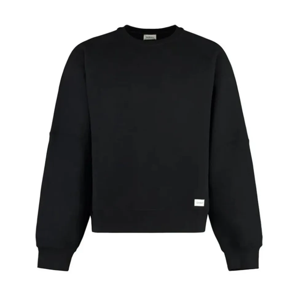 Bestickter Logo-Baumwoll-Sweatshirt
