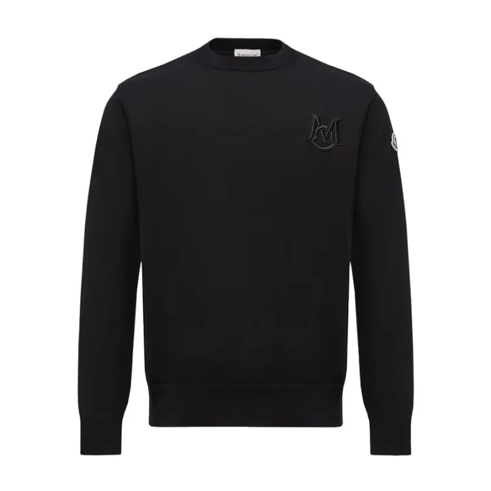 Bestickter Monogramm-Pullover