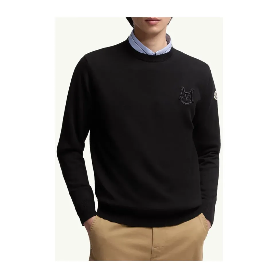 Bestickter Monogramm-Pullover