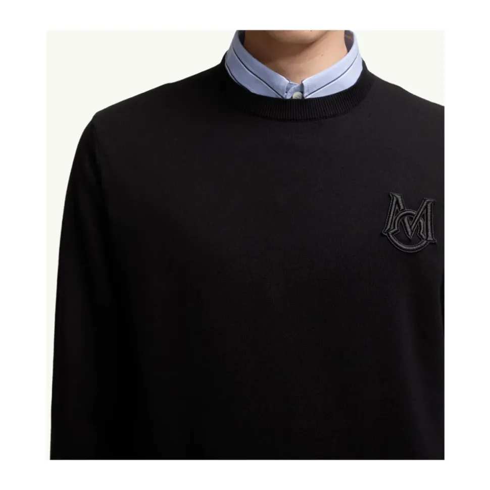 Bestickter Monogramm-Pullover
