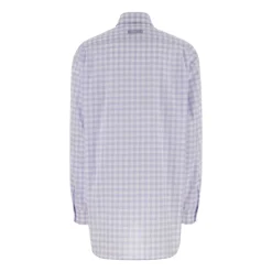 Besticktes Oversize-Hemd aus Popeline
