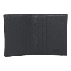 Bi-Fold-Geldbörse mit silbernem Logo