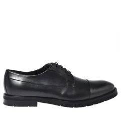 Black leather lace-ups