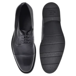 Black leather lace-ups