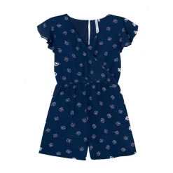 Blau Blumige Kurzarmbluse
