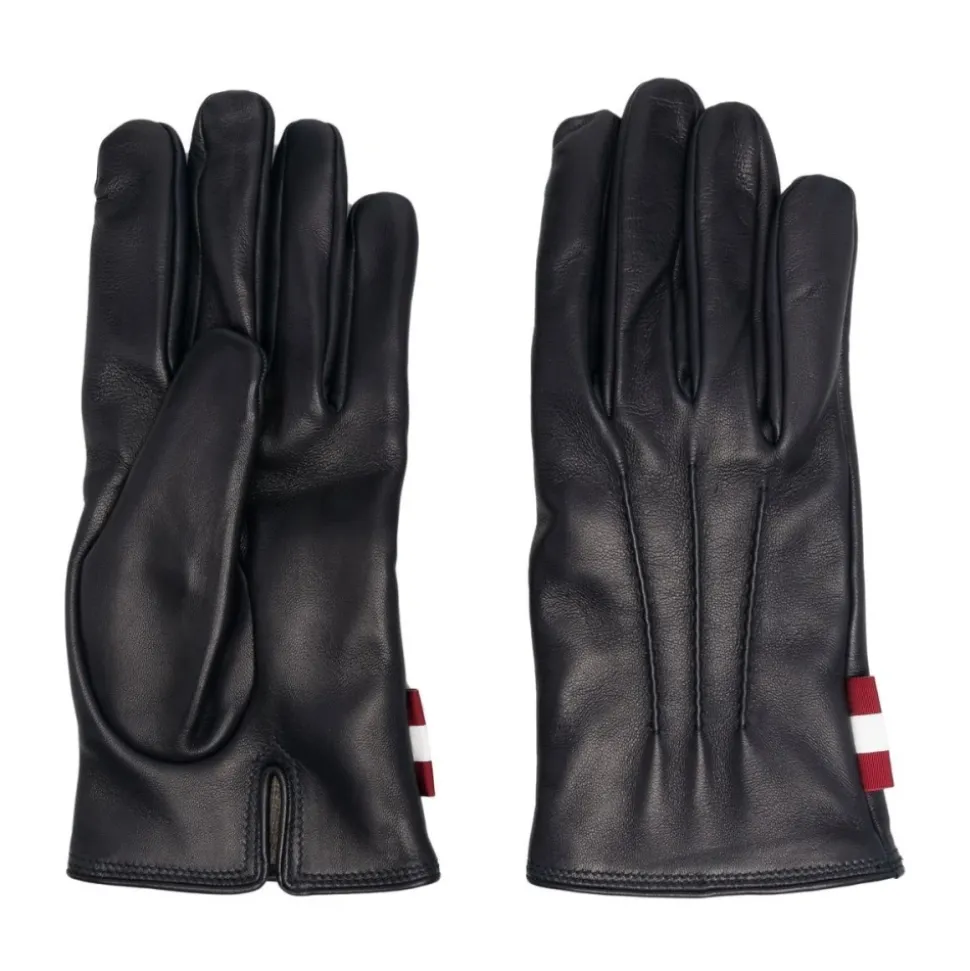 Blau Casual Lederhandschuhe