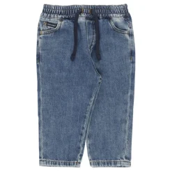 Blau Denim Jungenhose Elastischer Bund