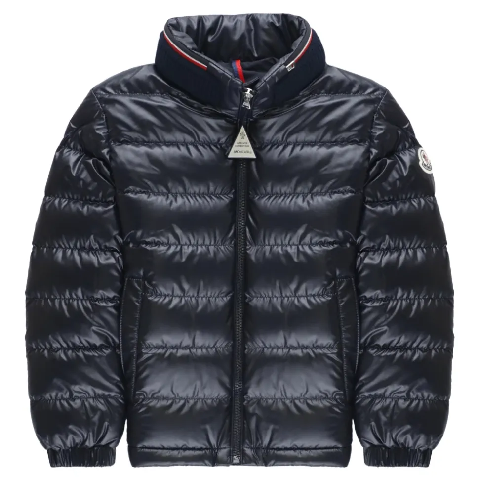Blau Gepolsterte Daunenjacke für Jungen