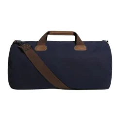 Blau gewachste Baumwoll-Reisetasche mit abnehmbarem verstellbarem Schultergurt