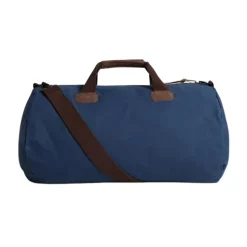 Blau gewachste Baumwoll-Reisetasche mit abnehmbarem verstellbarem Schultergurt