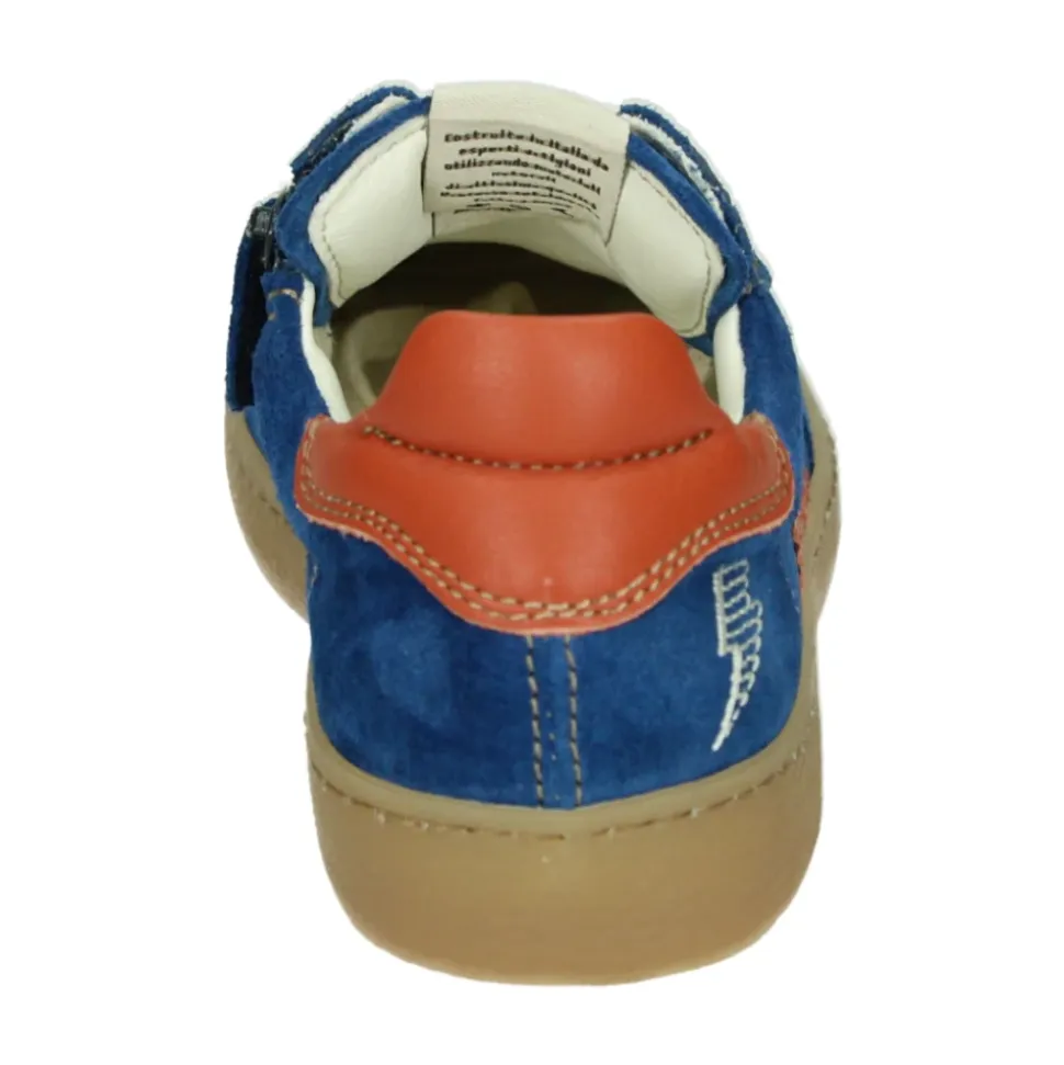 Blau Leder und Wildleder Jungen Schuhe